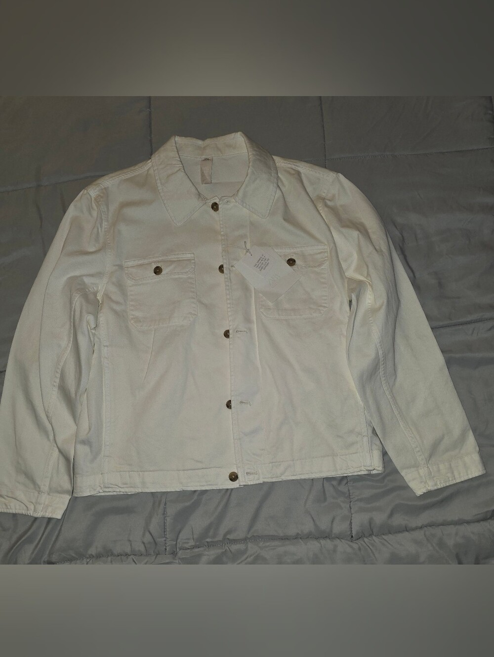 Zara Regular Fit Button-Up Jacket -NWT